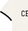 Sizing CELINE SS25 Kaos Kerah Bulat Letter Slim Fit Warna Krem. RX02R507Z-01QF