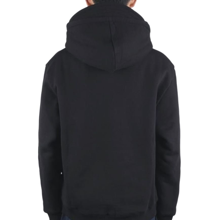 Shop Sudadera con capucha negra con logo CELINE SS25 y cierre frontal. RY04I345F-38AW