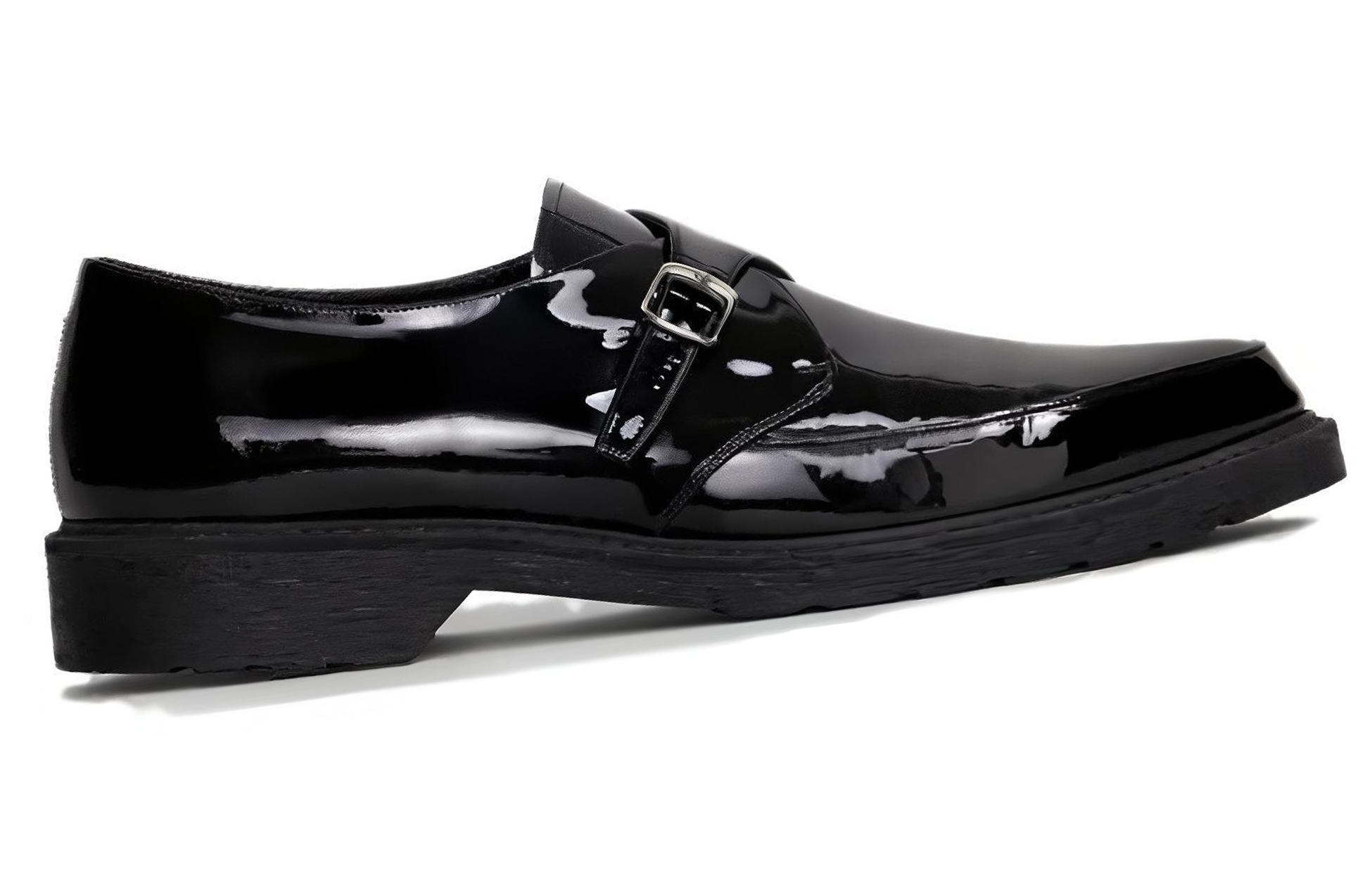 CELINE Strap Slip-On 'Black Patent Leather' 圖 3