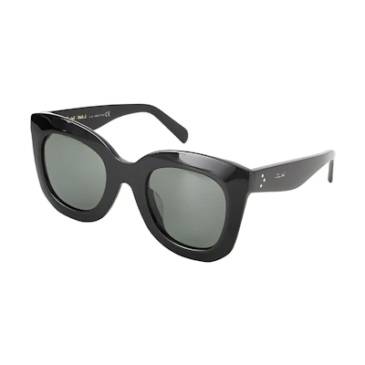 CELINE Stylish Black Butterfly Sunglasses Unisex CL4005FN-01N