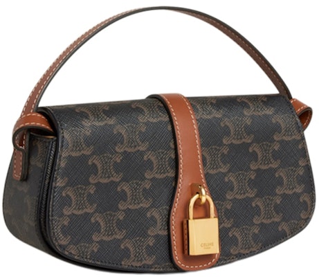 Celine Tabou Clutch On Strap Triomphe Tan Buy Celine Tabou Clutch On Strap Triomphe Tan