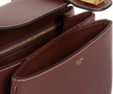 Celine Tabou Shoulder Bag Medium Cokelat Tua Lookbook Celine Tabou Shoulder Bag Medium Cokelat Tua