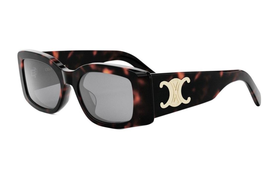 CELINE Tortoise Shell Square Sunglasses Unisex with Logo Detail. CL40282U52a 圖 2