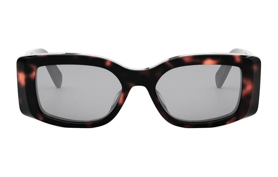 CELINE Tortoise Shell Square Sunglasses Unisex with Logo Detail. CL40282U52a 圖 3