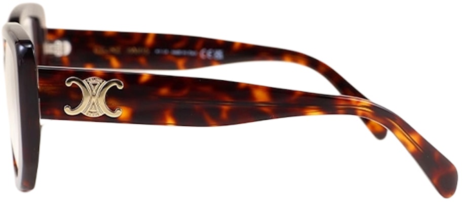 CELINE 龟壳纹不规则光学眼镜 男女通用 带标志镜腿 CL50146F-052 Lookbook CELINE 龟壳纹不规则光学眼镜 男女通用 带标志镜腿 CL50146F-052