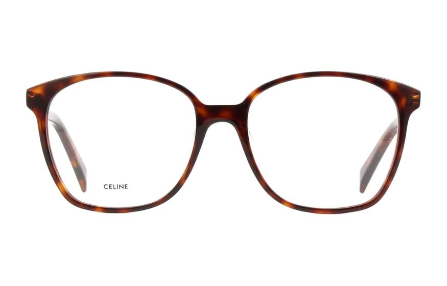 Lookbook 赛琳玳瑁色矩形板材眼镜框 男女通用光学镜架 CL50115I 052