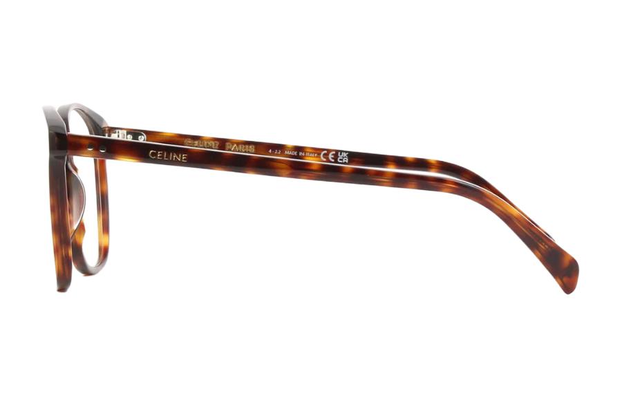 Shop 赛琳玳瑁色矩形板材眼镜框 男女通用光学镜架 CL50115I 052