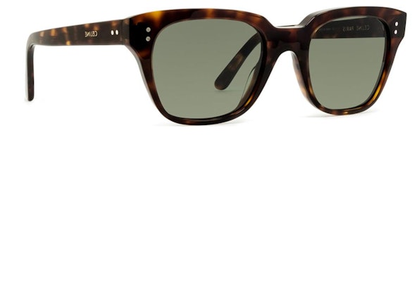 CELINE 經典簽名墨綠龜殼方形太陽眼鏡 男女通用款 CL40061I51 Lookbook CELINE 經典簽名墨綠龜殼方形太陽眼鏡 男女通用款 CL40061I51