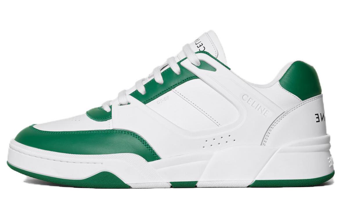 CELINE Trainer CT-07 Low Optic White Dark Green