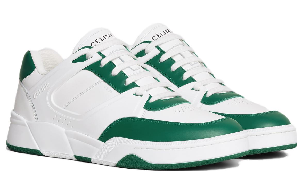 CELINE Trainer CT-07 Low Optic White Dark Green 圖 3