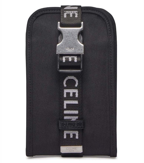 celine-trekking-phone-pouch-black