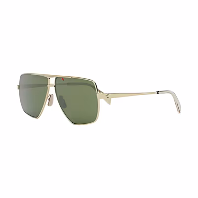 CELINE Trendy Unisex Alloy Frame Irregular Green Sunglasses CL40246U-Y30N