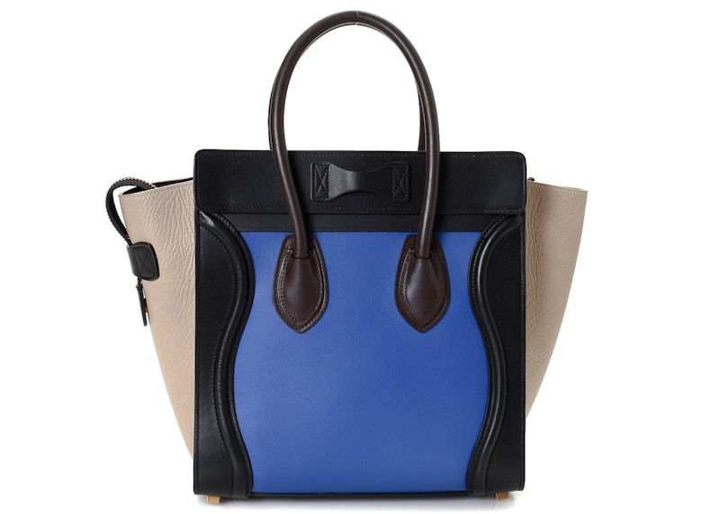 Order Celine Luggage Micro Tricolor Azul