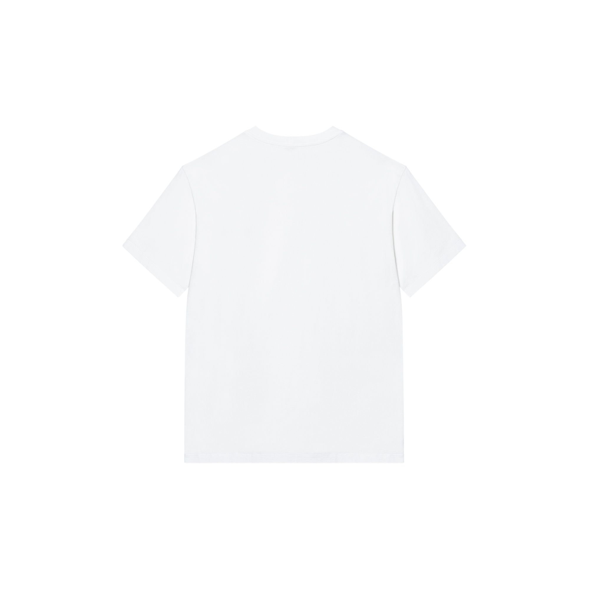 Lookbook CELINE Triomphe Kaos Putih Longgar Crew Neck Solid 2X04I671Q-01OB