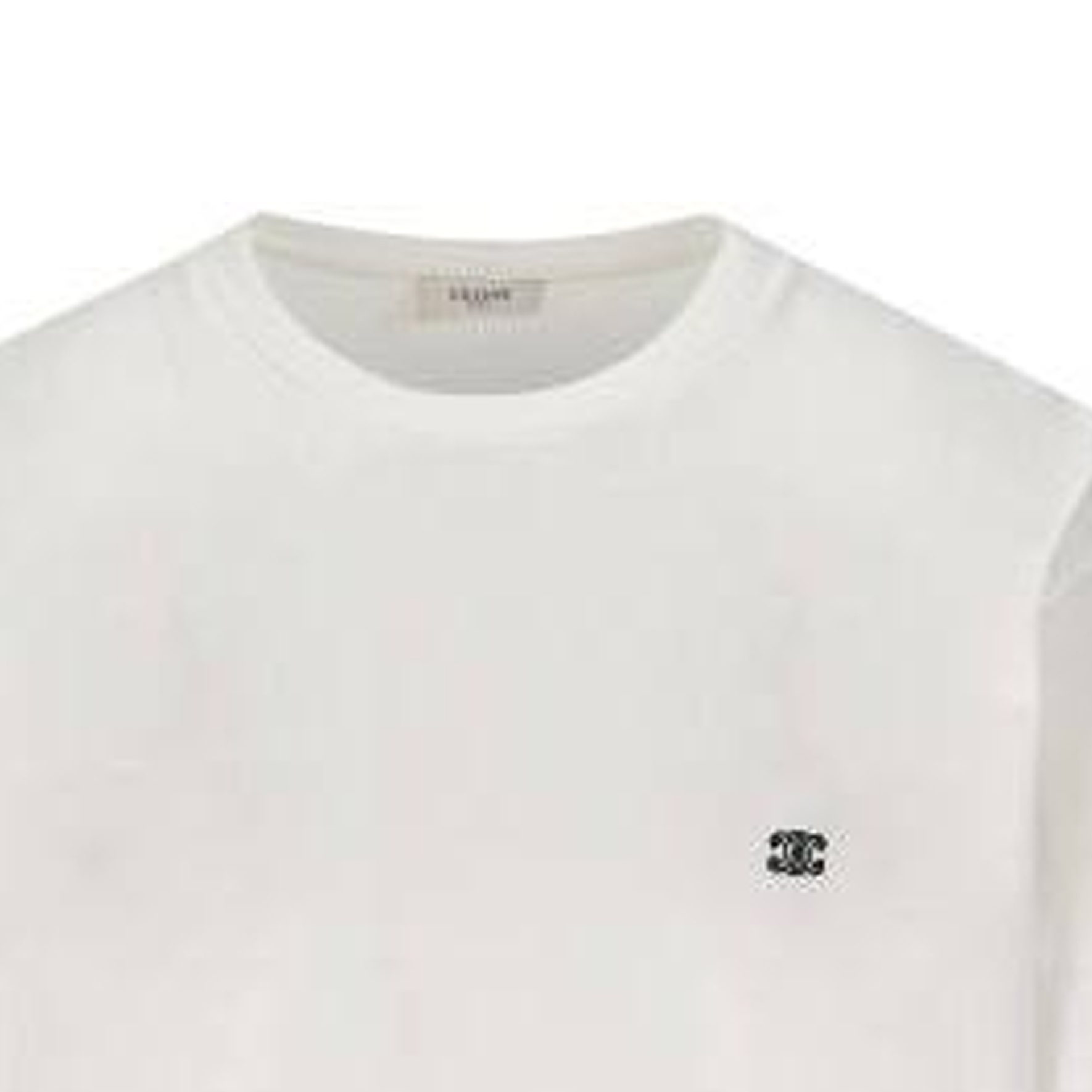 Purchase CELINE Triomphe Kaos Putih Longgar Crew Neck Solid 2X04I671Q-01OB