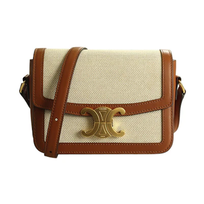 Celine Triomphe Bag Canvas Tan/Brown