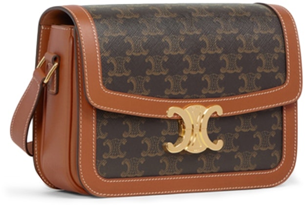 celine-triomphe-bag-medium-triomphe-tan