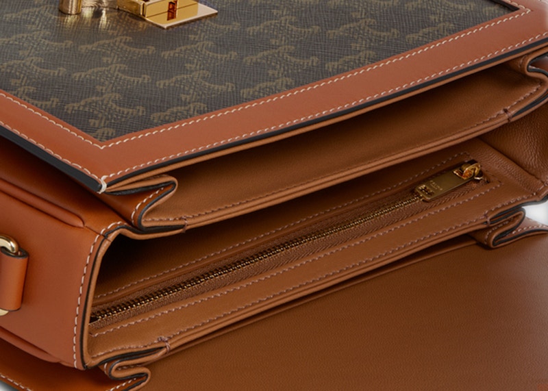 Lookbook Bolso Celine Triomphe Mediano Tan Marrón