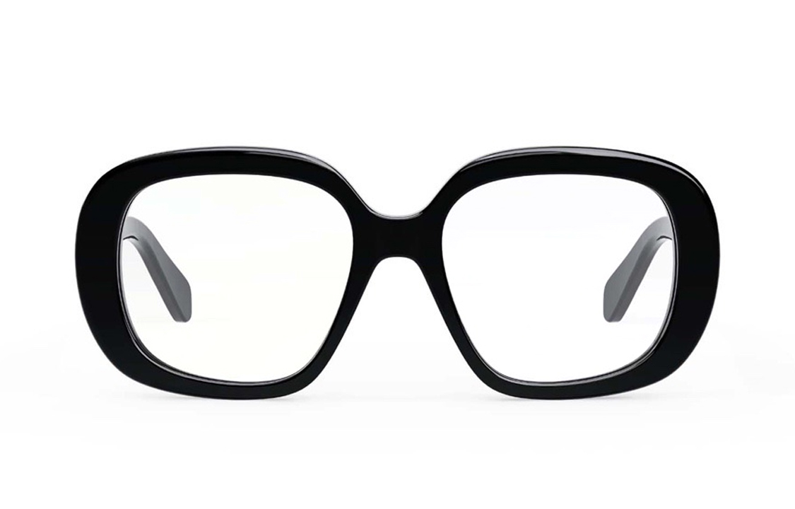 CELINE TRIOMPHE Classic Shiny Square Optical Glasses Unisex Black CL50106I-001 圖 3