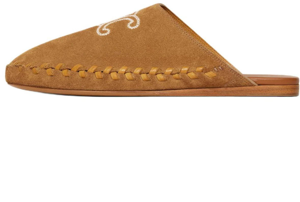 celine-triomphe-embroidered-calfskin-round-toe-mule-slippers-brown-358893954-c-19-dt