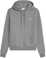 CELINE Triomphe FW23 Solid Logo Embroidered Zip-Up Sweatshirt. 2AD5O048T-09GM CELINE Triomphe FW23 Solid Logo Embroidered Zip-Up Sweatshirt. 2AD5O048T-09GM