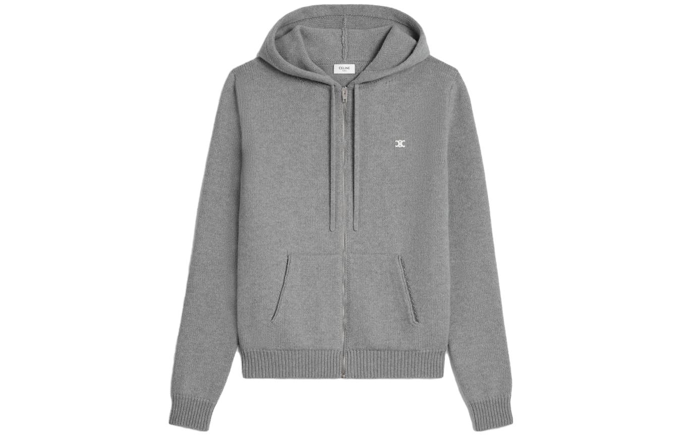 Sizing Sudadera con cremallera CELINE Triomphe FW23 Logo Bordado. 2AD5O048T-09GM