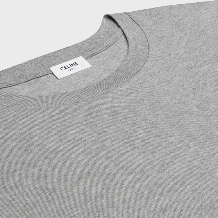 Shop CELINE 凯旋标志印花宽松休闲T恤 灰白色. 2X04I671Q-09MO