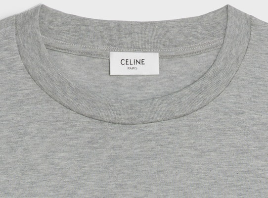 CELINE 凯旋标志印花宽松休闲T恤 灰白色. 2X04I671Q-09MO Details for CELINE 凯旋标志印花宽松休闲T恤 灰白色. 2X04I671Q-09MO