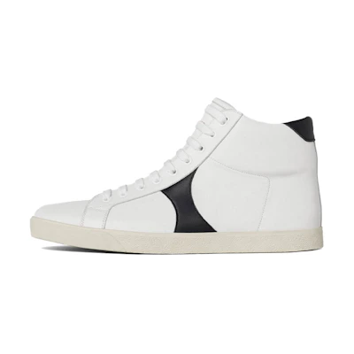 CELINE Triomphe Mid-Top Lace-Up Sneaker 'White Blue'