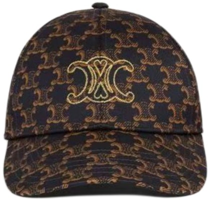 CELINE Triomphe Monogram Heart Embroidered Cotton Cap Brown Unisex Couples. 2AUF2731O.19MA Buy CELINE Triomphe Monogram Heart Embroidered Cotton Cap Brown Unisex Couples. 2AUF2731O.19MA