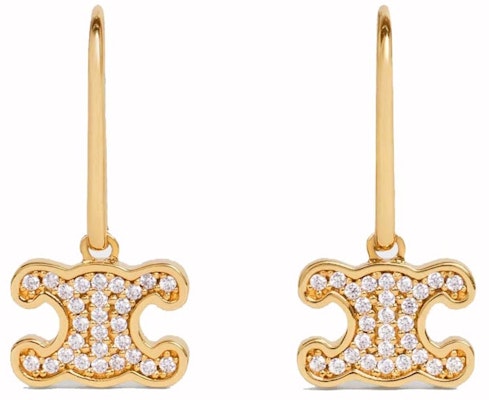 赛琳凯旋门镀金水晶黄铜耳环 Buy 赛琳凯旋门镀金水晶黄铜耳环