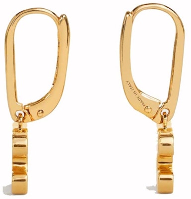 赛琳凯旋门镀金水晶黄铜耳环 Lookbook 赛琳凯旋门镀金水晶黄铜耳环