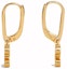 Lookbook 赛琳凯旋门镀金水晶黄铜耳环