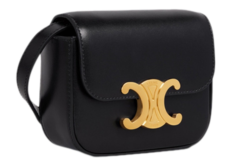Celine Triomphe Shoulder Bag Mini Black