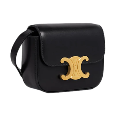 Celine Triomphe Shoulder Bag Mini Black