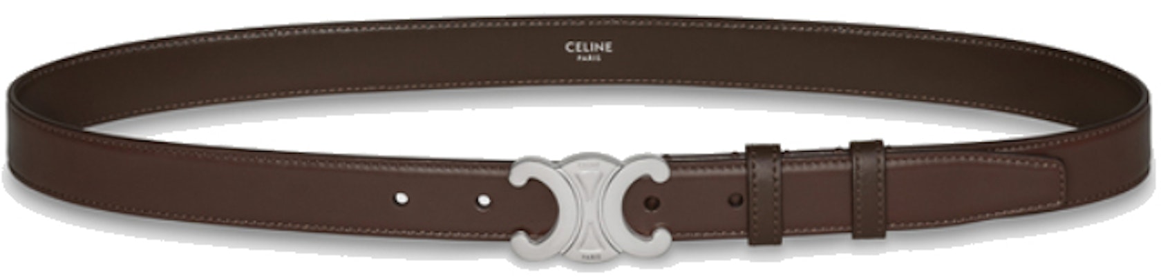 CELINE Triomphe Smooth Leather Belt Bark Color 2.5cm Wide 45AKA3A01.19EC Order CELINE Triomphe Smooth Leather Belt Bark Color 2.5cm Wide 45AKA3A01.19EC