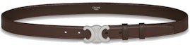 Order CELINE Triomphe Smooth Leather Belt Bark Color 2.5cm Wide 45AKA3A01.19EC