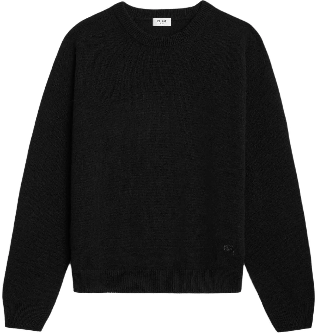 celine-triomphe-solid-color-crewneck-pullover-sweatshirt-black-2-ad-3-x384-d-38-no