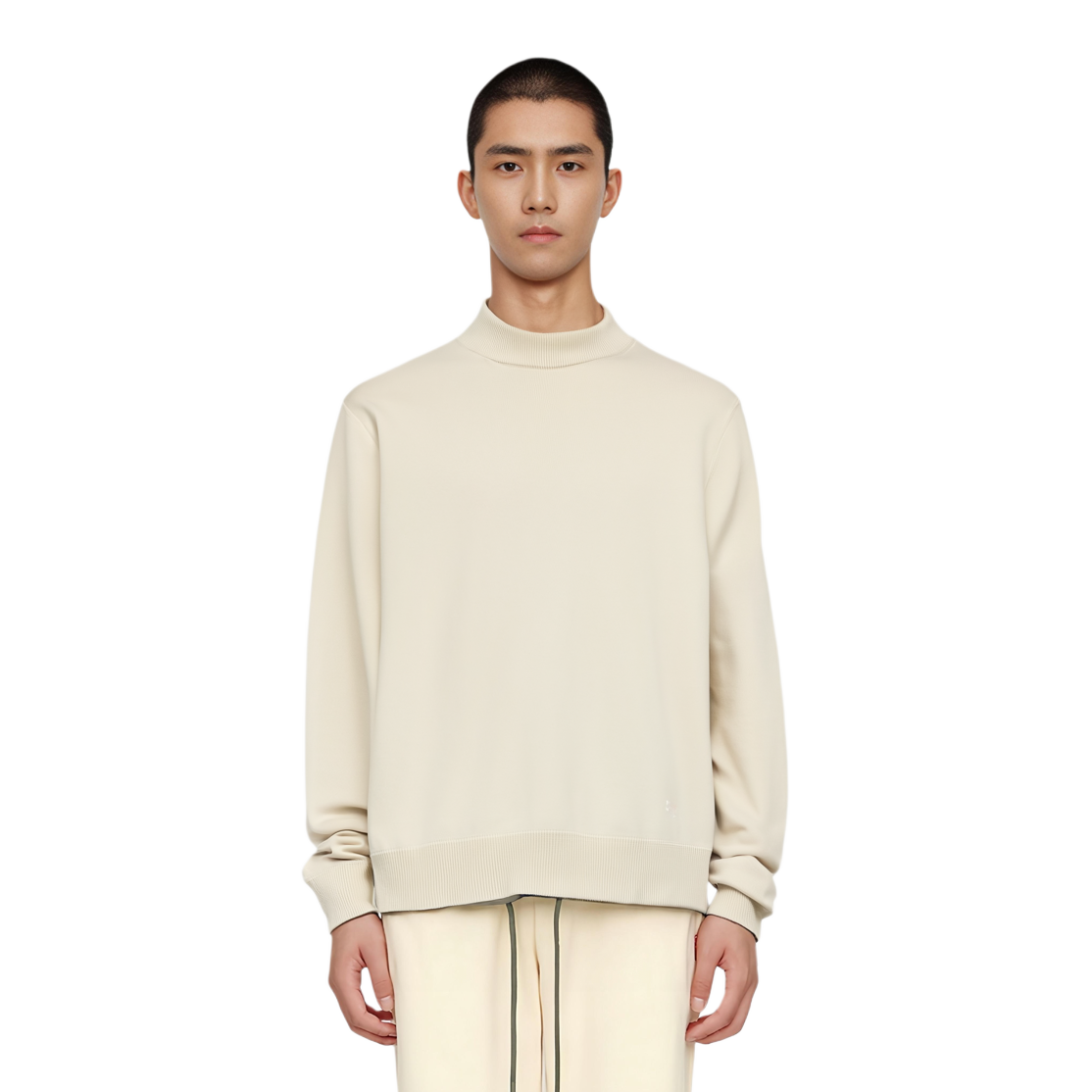 Purchase Jersey Alto Cuello CELINE Triomphe SS25 Logo Bordado Blanco Roto. RY0010ZOZ-01OW