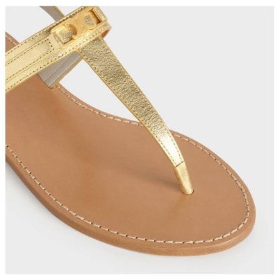 セリーヌ トリオンフ ビーチサンダル 'メタライズドゴールド' 333103093C35OR 333103093C35OR Shop セリーヌ トリオンフ ビーチサンダル 'メタライズドゴールド' 333103093C35OR 333103093C35OR