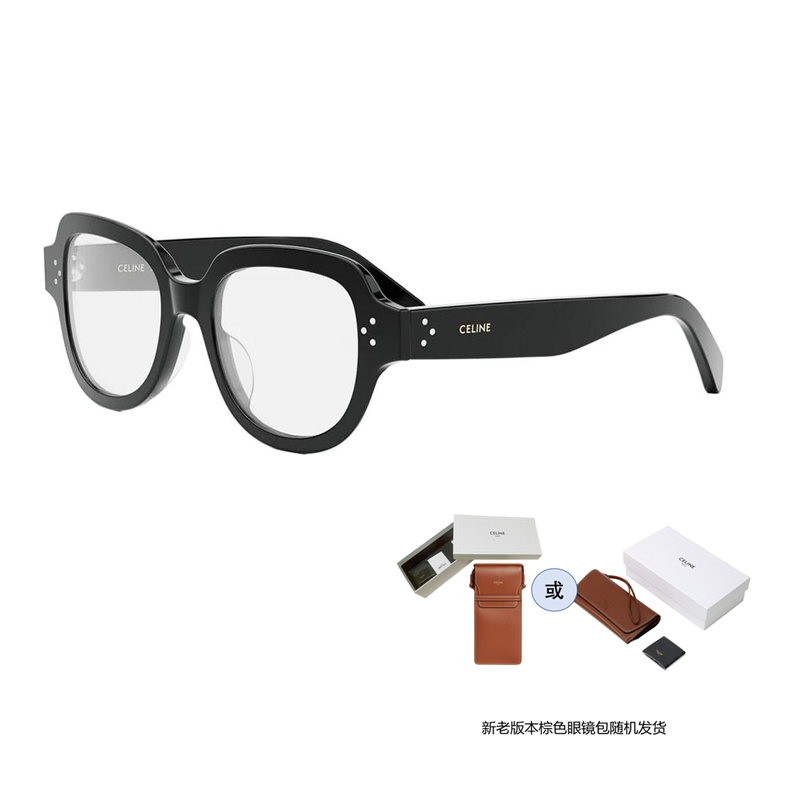 Details for Kacamata Optik Oval Hitam Unisex CELINE, Desain Minimalis. CL50141U001