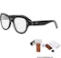 Details for Kacamata Optik Oval Hitam Unisex CELINE, Desain Minimalis. CL50141U001