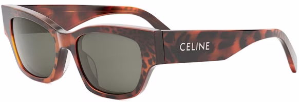 CELINE Unisex Brown Irregular Sunglasses with Logo Detail on Temple. CL40197U99a CELINE Unisex Brown Irregular Sunglasses with Logo Detail on Temple. CL40197U99a