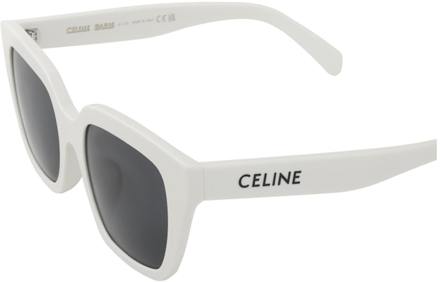 CELINE 男女通用白色太阳眼镜 - 优雅时尚, 不规则形状, 可配光片。 CL40198F25A Purchase CELINE 男女通用白色太阳眼镜 - 优雅时尚, 不规则形状, 可配光片。 CL40198F25A