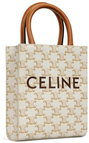 celine-vertical-cabas-triomphe-mini-white