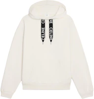 Celine White Hoodie with Drawstring and Letter Design 2Y468670Q-01QI Celine White Hoodie with Drawstring and Letter Design 2Y468670Q-01QI
