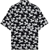 CELINE x AMY DORIAN SS22 Dog Print Short Sleeve Shirt Black Fashion. 2C717307Q-38CE CELINE x AMY DORIAN SS22 Dog Print Short Sleeve Shirt Black Fashion. 2C717307Q-38CE