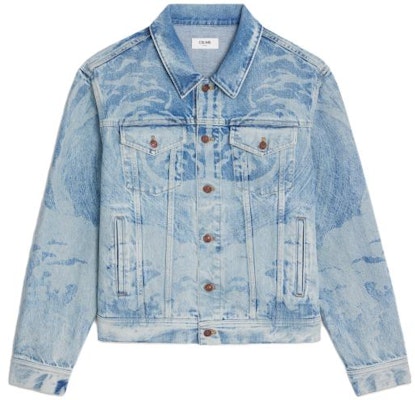 CELINE x David Weiss SS23 Wave Print Denim Jacket Blue - Fashion. 2Q503205U-02WP Order CELINE x David Weiss SS23 Wave Print Denim Jacket Blue - Fashion. 2Q503205U-02WP