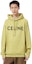 Shop CELINE Hoodie Oversized Kapas Kuning dengan Cetakan Logo. 2Y321052H-11LK