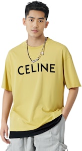 CELINE 黃色寬鬆版T恤帶字母標誌款式。 2X681501F-11VB Purchase CELINE 黃色寬鬆版T恤帶字母標誌款式。 2X681501F-11VB